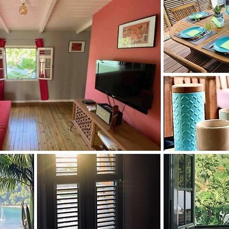 Habitation Baliache - Maison Creole Avec Jardin Privatif, Plage A 200M Deshaies Eksteriør billede